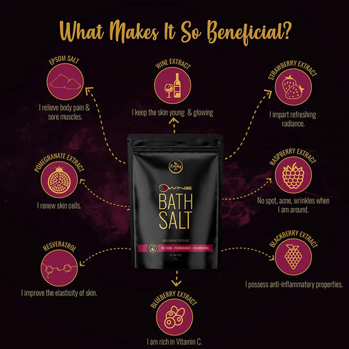 the beauty co India D'Wine Bath Salt With Wine Extract and Epsom Salt